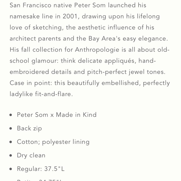 Anthropologie cocktail dress - Picture 3 of 3